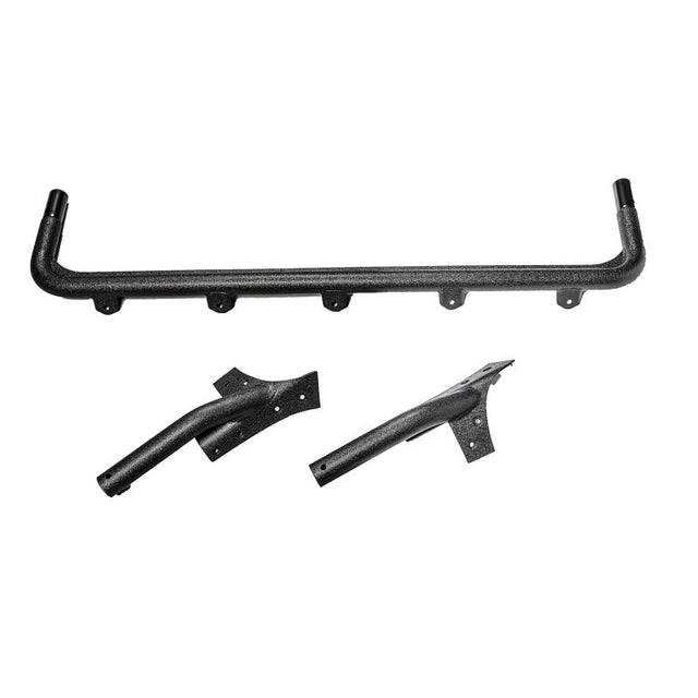 Rugged Ridge 07-18 Jeep Wrangler JK Textured Black Windshield Mount Light Bar Rugged Ridge Light Mounts  AXOPROS