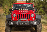 Rugged Ridge 07-18 Jeep Wrangler JK/JKU Textured Black Elite Headlight Euro Guards Rugged Ridge Light Covers and Guards  AXOPROS