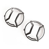 Rugged Ridge 07-18 Jeep Wrangler JK/JKU Textured Black Elite Headlight Euro Guards Rugged Ridge Light Covers and Guards  AXOPROS