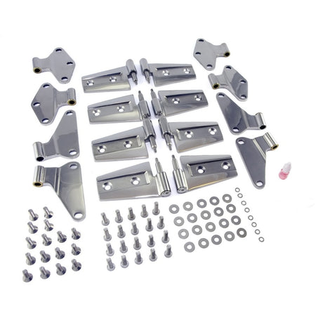 Rugged Ridge 07-18 Jeep Wrangler JKU Stainless Steel Door Hinge Kit Rugged Ridge Hardware Kits - Other  AXOPROS