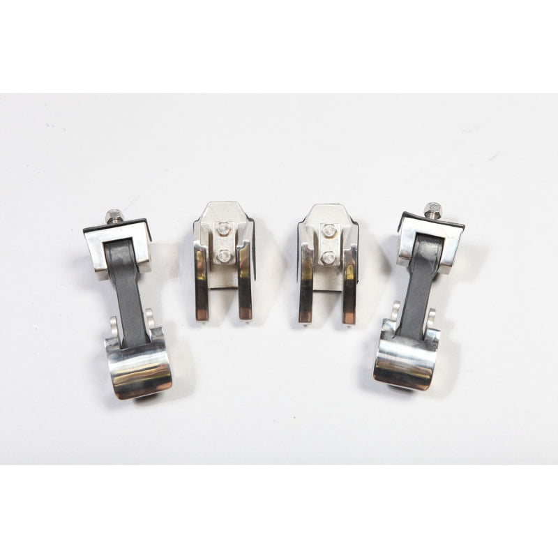 Rugged Ridge 07-18 Jeep Wrangler Stainless Steel Hood Catch Set Rugged Ridge Brackets  AXOPROS