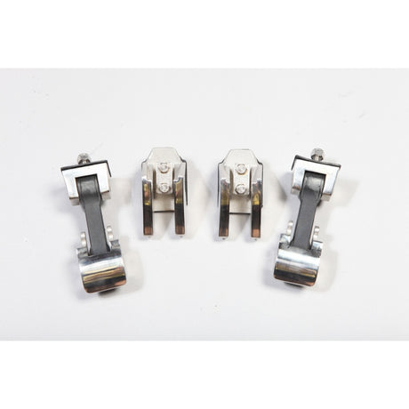 Rugged Ridge 07-18 Jeep Wrangler Stainless Steel Hood Catch Set Rugged Ridge Brackets  AXOPROS