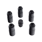 Rugged Ridge 18-20 Jeep Wrangler JL/JLU Black M14-1.5 Wheel Lock Nut Set w/Key Rugged Ridge Lug Nuts  AXOPROS