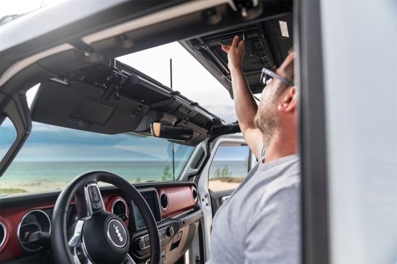 Rugged Ridge 20-22 Jeep Gladiator JT Voyager Fastback Soft Top - Black Diamond Rugged Ridge Car Covers  AXOPROS