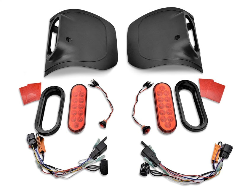 Rugged Ridge 20-24 Jeep Gladiator Flush Mount Tail Light (Pair) - Blk Rugged Ridge Tail Lights  AXOPROS