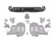 Rugged Ridge 20-24 Jeep Gladiator Wingmate Rear Bumper (Max Spare Wheel/Tire 37in. Dia.) - Tex. Blk Rugged Ridge Bumpers - Steel  AXOPROS