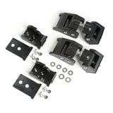Rugged Ridge 2018-20 Jeep Wrangler JL / 2020 Jeep Gladiator JT Black Hood Catch Rugged Ridge Brackets  AXOPROS