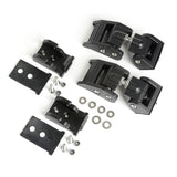 Rugged Ridge 2018-20 Jeep Wrangler JL / 2020 Jeep Gladiator JT Black Hood Catch Rugged Ridge Brackets  AXOPROS