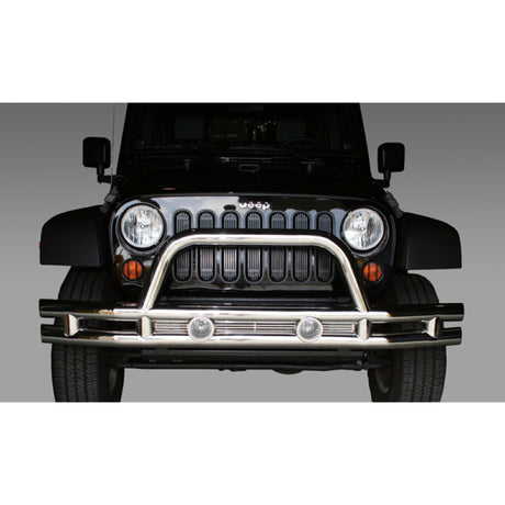 Rugged Ridge 3-In Front Tube Bumper Stainless 07-18 Jeep Wrangler Rugged Ridge Bumper Accessories  AXOPROS