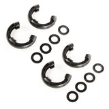 Rugged Ridge 3/4in Black D-Ring Isolator Kit Rugged Ridge Shackle Kits  AXOPROS