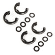 Rugged Ridge 3/4in Black D-Ring Isolator Kit Rugged Ridge Shackle Kits  AXOPROS