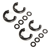 Rugged Ridge 3/4in Black D-Ring Isolator Kit Rugged Ridge Shackle Kits  AXOPROS