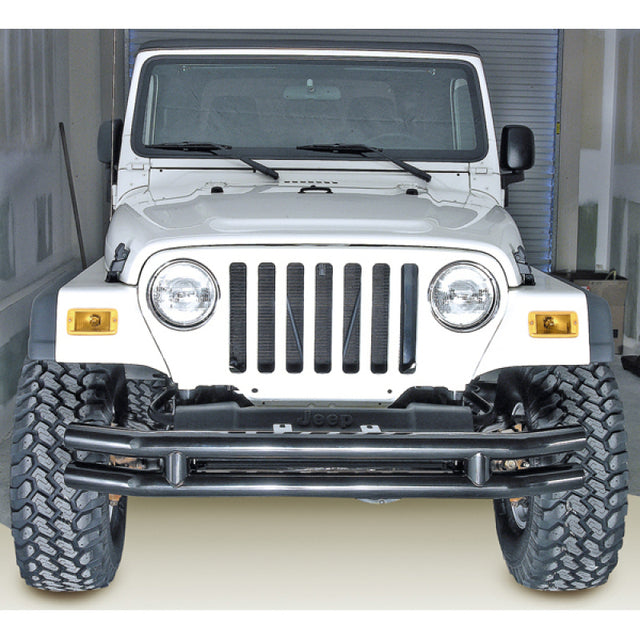 Rugged Ridge 3in Double Tube Bumper 76-06 Jeep CJ / Jeep Wrangler Rugged Ridge Bumper Accessories  AXOPROS