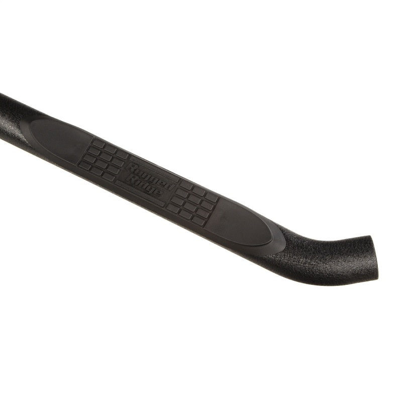 Rugged Ridge 3in Round Side Step Black 18-20 Jeep Wrangler JL 4Dr Rugged Ridge Side Steps  AXOPROS