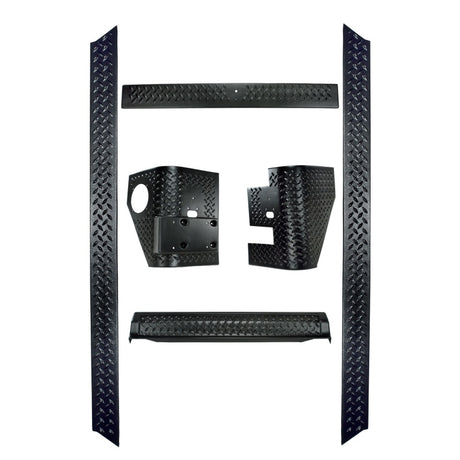 Rugged Ridge 6-Piece Body Armor Kit 97-06 Jeep Wrangler TJ Rugged Ridge Body Armor & Rock Rails  AXOPROS