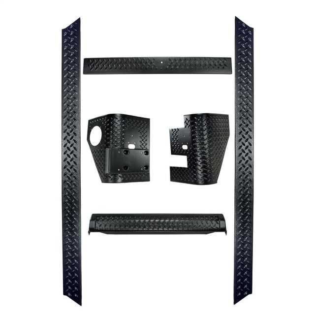 Rugged Ridge 6-Piece Body Armor Kit 97-06 Jeep Wrangler TJ Rugged Ridge Body Armor & Rock Rails  AXOPROS