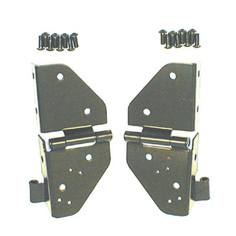 Rugged Ridge 76-86 Jeep CJ / 87-95 Jeep Wrangler YJ Black Windshield Hinges Rugged Ridge Hardware - Singles  AXOPROS