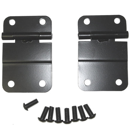Rugged Ridge 76-86 Jeep CJ Black Lower Tailgate Hinge Set Rugged Ridge Tailgate Accessories  AXOPROS
