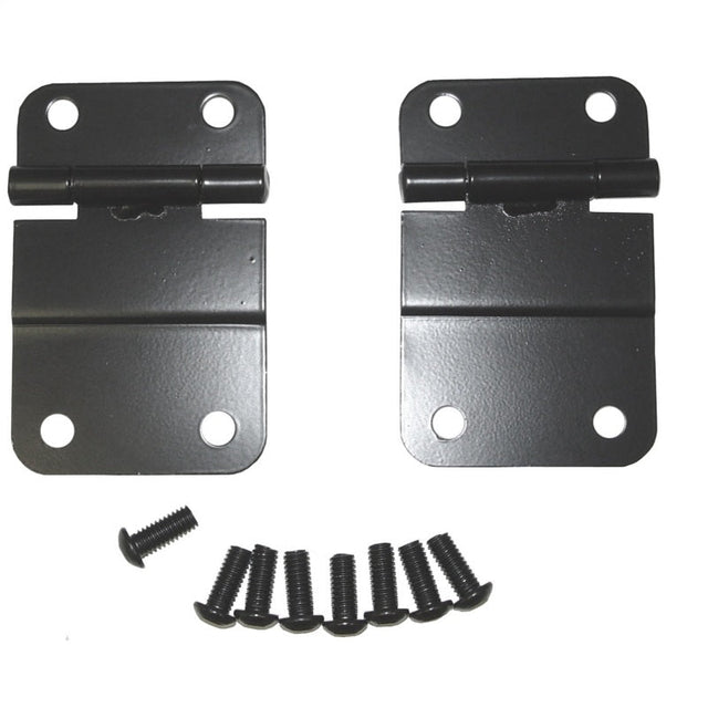 Rugged Ridge 76-86 Jeep CJ Black Lower Tailgate Hinge Set Rugged Ridge Tailgate Accessories  AXOPROS