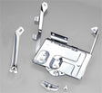 Rugged Ridge 76-86 Jeep CJ Stainless Steel Battery Tray Kit Rugged Ridge Battery Accessories  AXOPROS