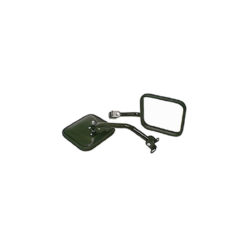 Rugged Ridge 87-95 Jeep Wrangler YJ Black CJ-Style Side Mirror Kit Rugged Ridge Exterior Trim  AXOPROS