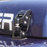 Rugged Ridge 97-06 Jeep Wrangler TJ Black Aluminum Hood Catches Rugged Ridge Brackets  AXOPROS