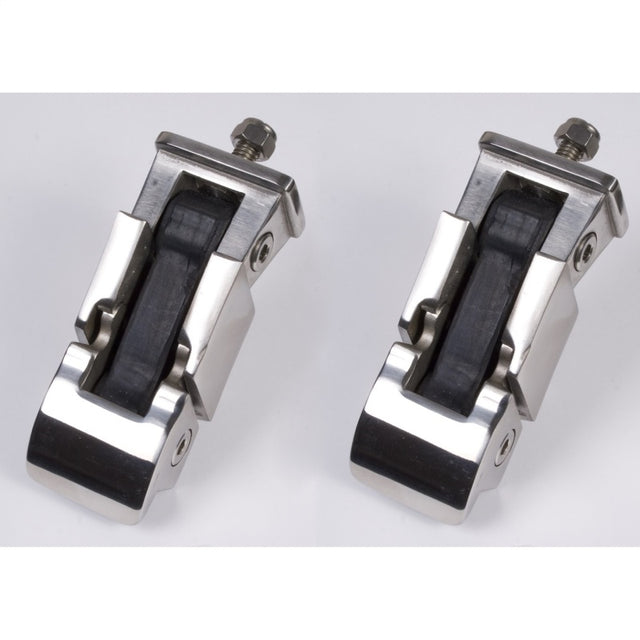 Rugged Ridge 97-06 Jeep Wrangler TJ Stainless Steel Hood Catch Set Rugged Ridge Brackets  AXOPROS