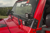 Rugged Ridge 97-06 Jeep Wrangler TJ Textured Black Dual A-Pillar Light Mount Rugged Ridge Light Mounts  AXOPROS