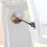 Rugged Ridge 97-18 Jeep Wrangler Black Round Quick Release Mirror Rugged Ridge Exterior Trim  AXOPROS