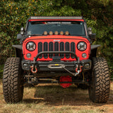 Rugged Ridge Arcus Front Bumper Tube Overrider Black JK Rugged Ridge Bumpers - Steel  AXOPROS
