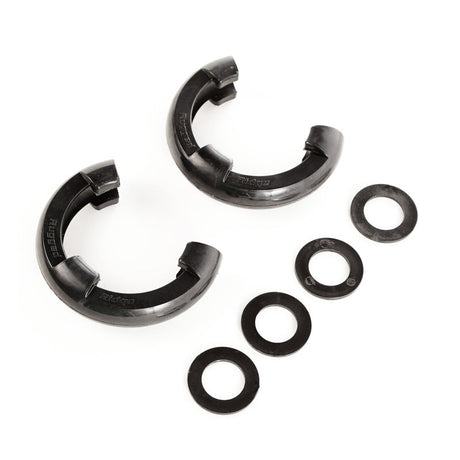 Rugged Ridge Black 3/4in D-Ring Isolator Kit Rugged Ridge Shackle Kits  AXOPROS