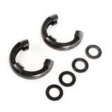 Rugged Ridge Black 3/4in D-Ring Isolator Kit Rugged Ridge Shackle Kits  AXOPROS
