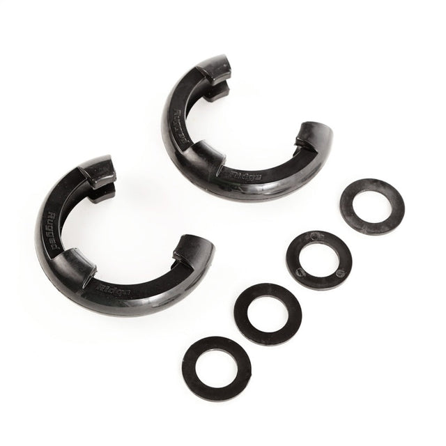 Rugged Ridge Black 3/4in D-Ring Isolator Kit Rugged Ridge Shackle Kits  AXOPROS