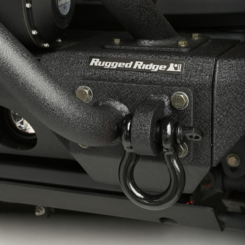 Rugged Ridge Black 9500lb 3/4in D-Ring Rugged Ridge Shackle Kits  AXOPROS
