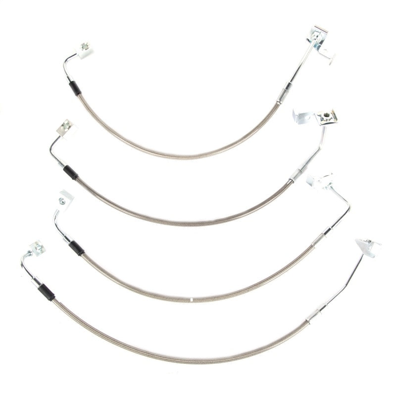 Rugged Ridge Brake Hose Kit Braided Stainless 07-18 Jeep Wrangler Rugged Ridge Brake Line Kits  AXOPROS