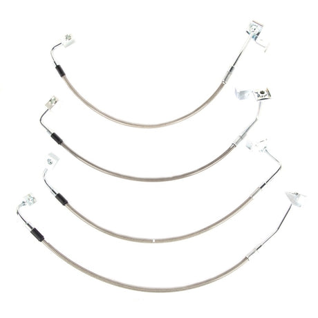 Rugged Ridge Brake Hose Kit Braided Stainless 07-18 Jeep Wrangler Rugged Ridge Brake Line Kits  AXOPROS