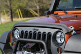 Rugged Ridge Bug Deflector Matte Black 07-18 Jeep Wrangler Rugged Ridge Hood Deflectors  AXOPROS