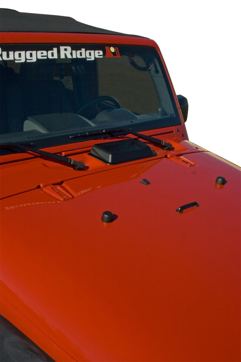 Rugged Ridge Cowl Vent Scoop Black 98-18 Jeep Wrangler Rugged Ridge Vents  AXOPROS