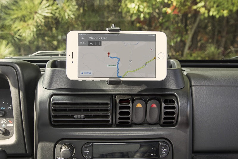 Rugged Ridge Dash Multi-Mount W/Phone Holder 97-06 Jeep Wrangler Rugged Ridge Dash & Interior Trim  AXOPROS