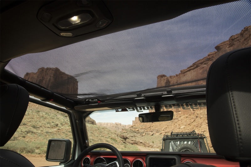 Rugged Ridge Eclipse Sun Shade Black Front 18-20 Jeep Wrangler JLU/JT Rugged Ridge Car Covers  AXOPROS