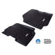 Rugged Ridge Floor Liner Front Black 1976-1995 Jeep Logo CJ-7 / CJ-8 / Jeep Wrangler YJ Rugged Ridge Floor Mats - Rubber  AXOPROS