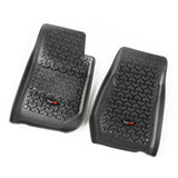 Rugged Ridge Floor Liner Front Black 2007-2018 Jeep Wrangler Unlimited JK 4 Dr Rugged Ridge Floor Mats - Rubber  AXOPROS