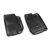 Rugged Ridge Floor Liner Front Black 2007-2018 Jeep Wrangler Unlimited JK 4 Dr Rugged Ridge Floor Mats - Rubber  AXOPROS
