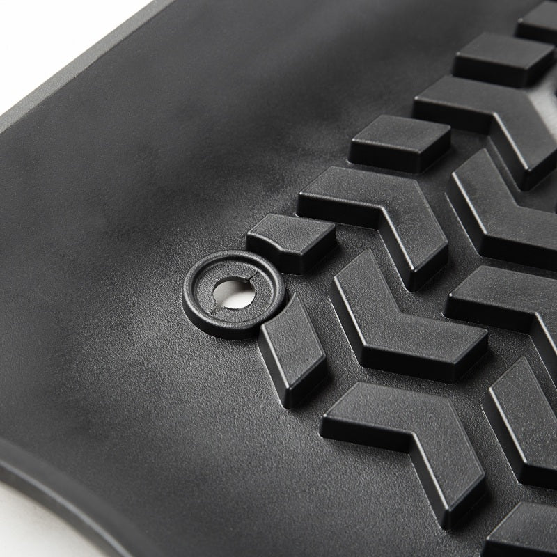 Rugged Ridge Floor Liner Front Black 2007-2018 Jeep Wrangler Unlimited JK 4 Dr Rugged Ridge Floor Mats - Rubber  AXOPROS