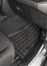 Rugged Ridge Floor Liner Front Black 2018-2020 Jeep Wrangler 2020 Gladiator JL / JT Rugged Ridge Floor Mats - Rubber  AXOPROS