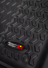 Rugged Ridge Floor Liner Front Black 2018-2020 Jeep Wrangler 2020 Gladiator JL / JT Rugged Ridge Floor Mats - Rubber  AXOPROS