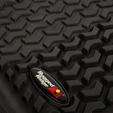 Rugged Ridge Floor Liner Front Black 2018-2020 Jeep Wrangler 2020 Gladiator JL / JT Rugged Ridge Floor Mats - Rubber  AXOPROS