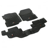 Rugged Ridge Floor Liner Front/Rear Black 1976-1986 Jeep CJ-7 / Jeep Wrangler 87-95 / YJ Rugged Ridge Floor Mats - Rubber  AXOPROS