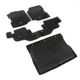 Rugged Ridge Floor Liner Front/Rear/Cargo Black 1976-1995 Jeep Wrangler / CJ Rugged Ridge Floor Mats - Rubber  AXOPROS
