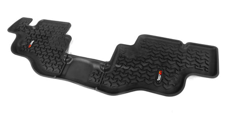 Rugged Ridge Floor Liner Rear Black 1976-1986 Jeep CJ-7 87-95 Jeep Wrangler YJ Rugged Ridge Floor Mats - Rubber  AXOPROS